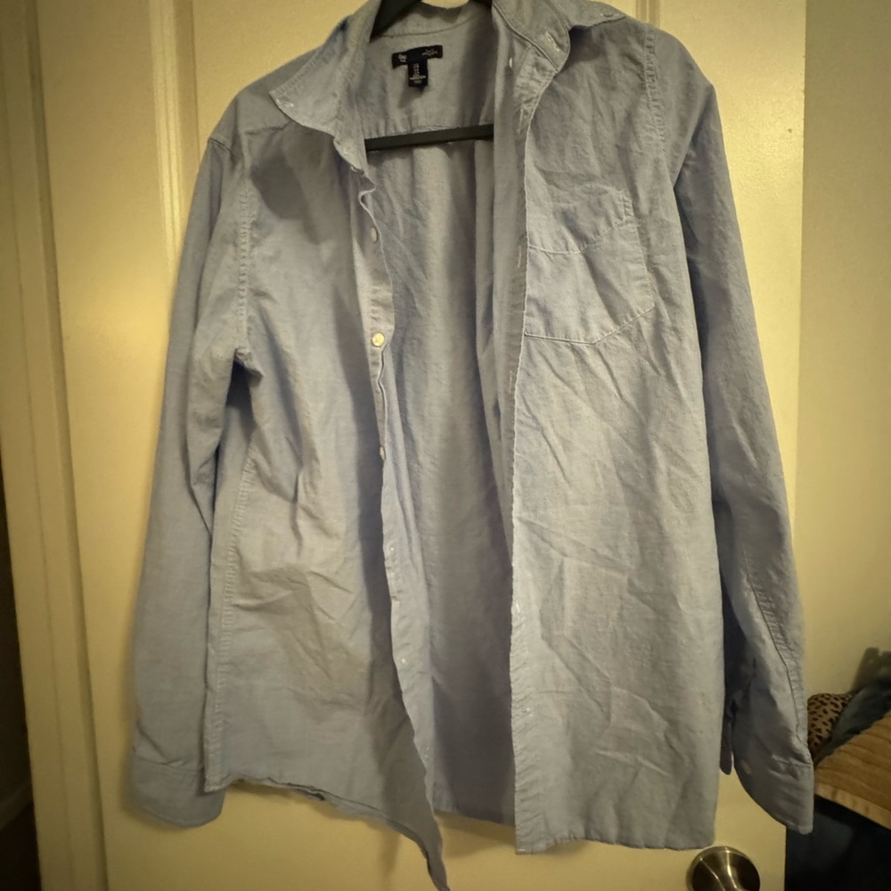 GAP Men's Light Blue Shirt Jacket